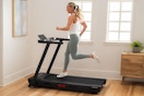 Woman running on NordicTrack T Series Treadmill
