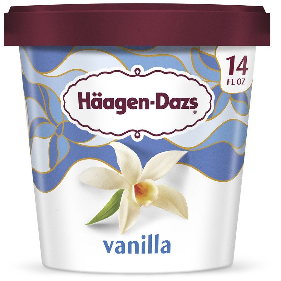 2 Haagen-Dazs Vanilla Ice Cream Tubs