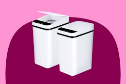 A 2-pack of Bathroom Trash Cans