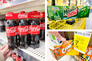 coca cola mountain dew crush soda collage