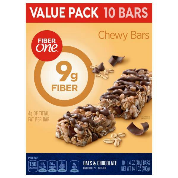 2 Fiber One Chewy Bars Value Packs