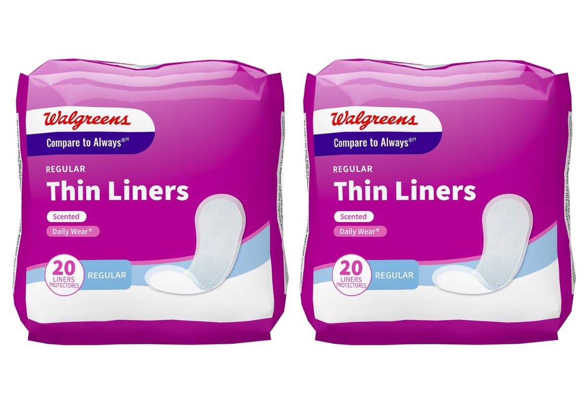 2 Walgreens Liner Packs