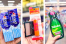 collage image of crest toothpaste, maybelline makeup, and palmolive dish soap