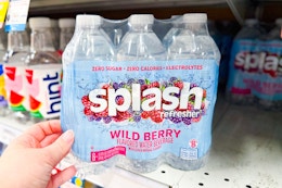 Splash Water 6-Packs, Only $0.99 During Kroger Mega Savings Event card image