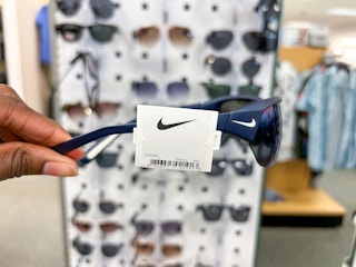 nike sunglasses on display
