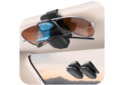 Magnetic Sunglasses Holder 2-Pack