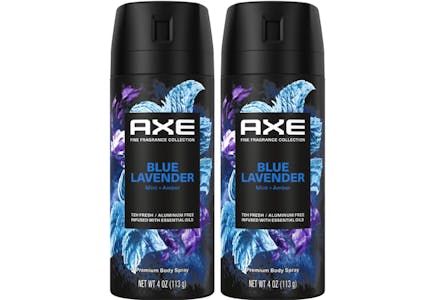 2 AXE Body Sprays