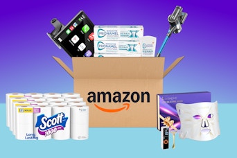 amazon items on a table
