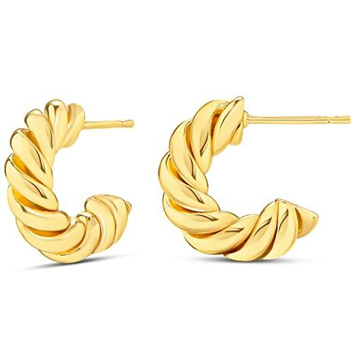 Amazon Essentials Rope Hoop Earrings