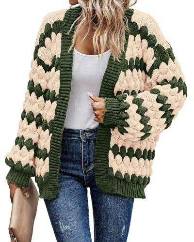 KIRUNDO Women's Chunky Cardigan