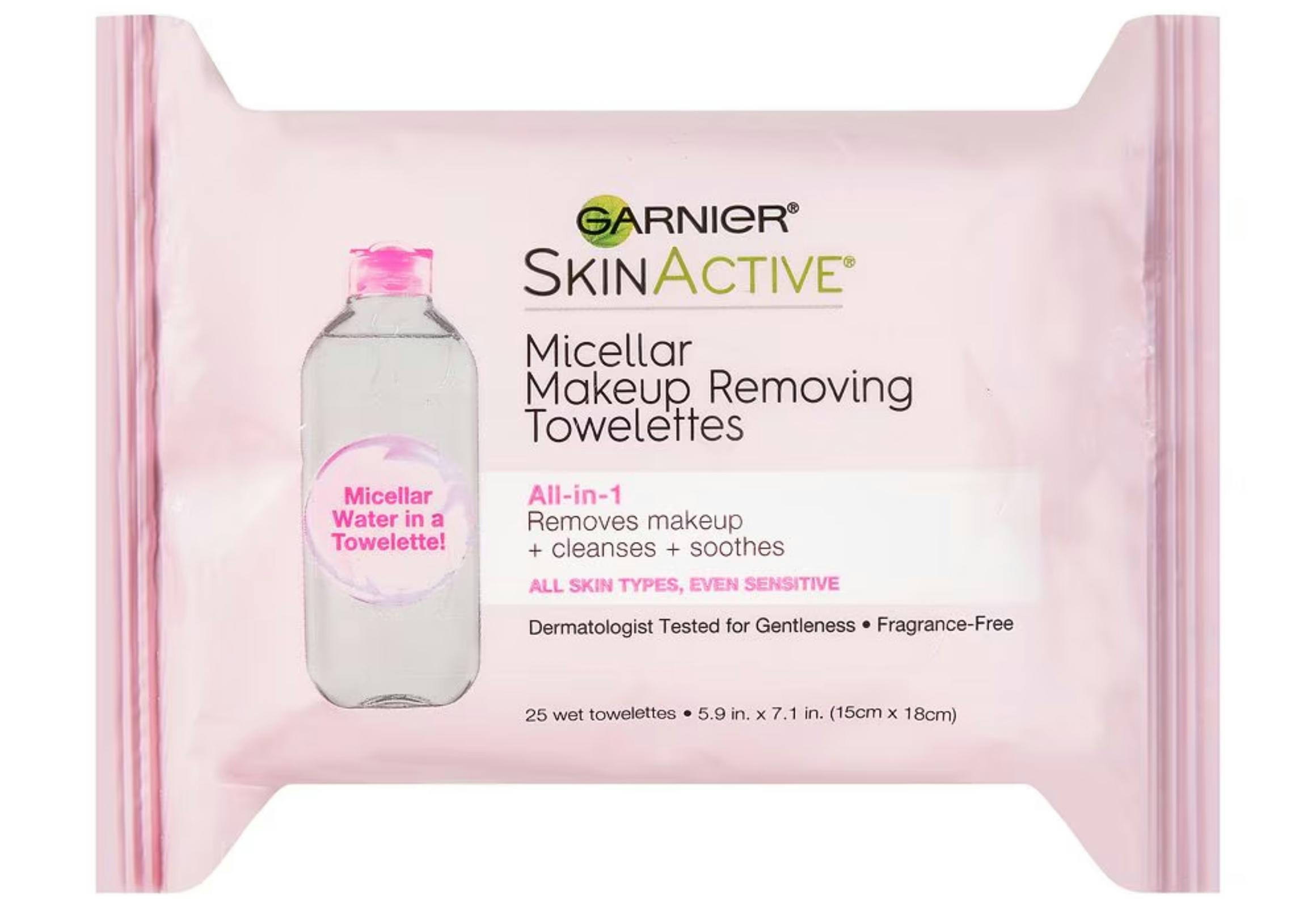 2 Garnier Makeup Wipe Packs