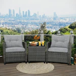 Patio Rattan Sofa Set
