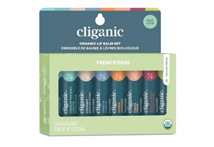 Cliganic Organic Lip Balm Set