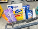 gillette venus charmin purex dove in walgreens cart