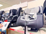 safety 1st car seats sitting on a target shelf