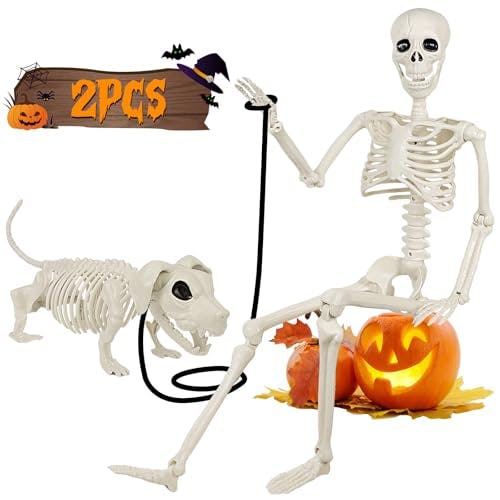 Halloween Skeleton + Dog Set