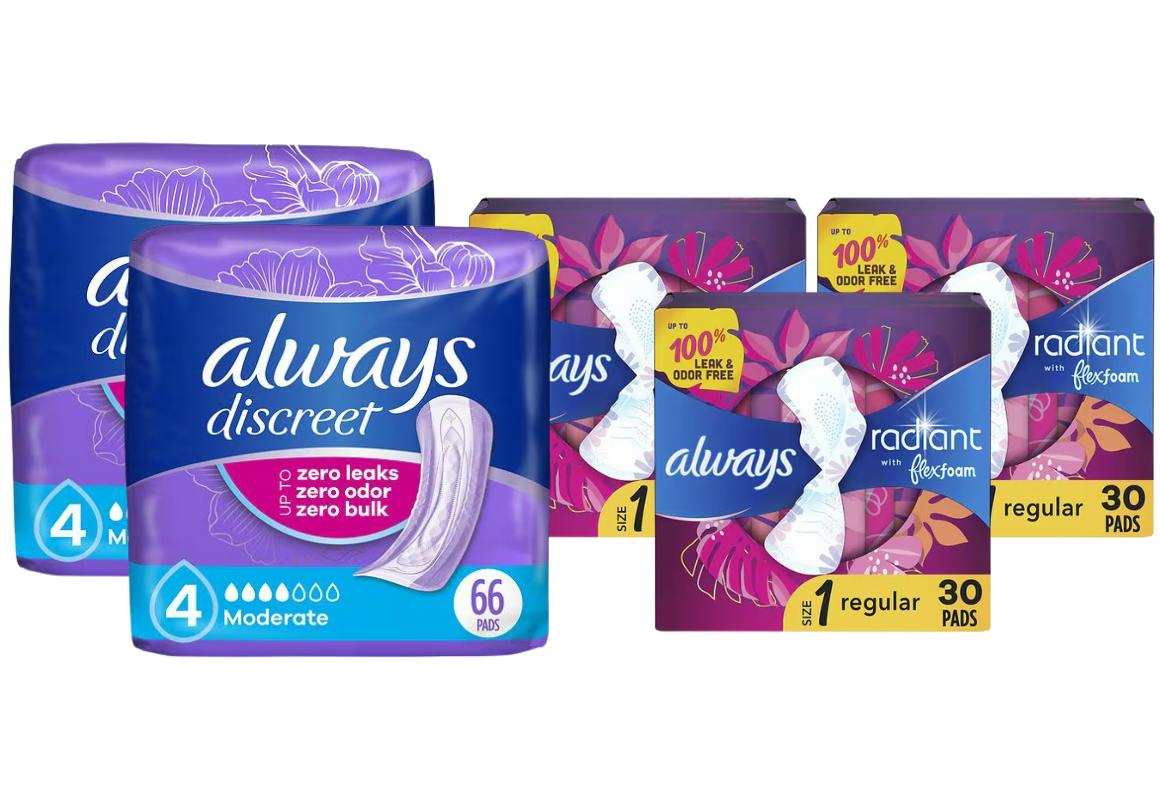 5 Always Pad Packs