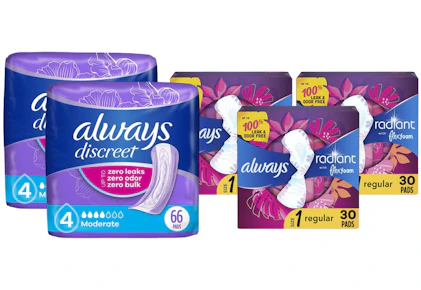 5 Always Pad Packs