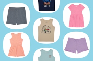 toddle shorts, romper, dress, and tanks