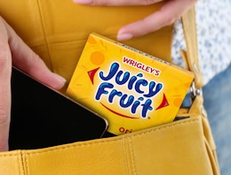 a pack of gum in a purchase