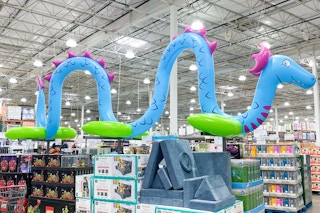 costco giant sea serpent kids inflatable sprinkler