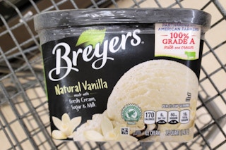breyers ice cream in shopping cart