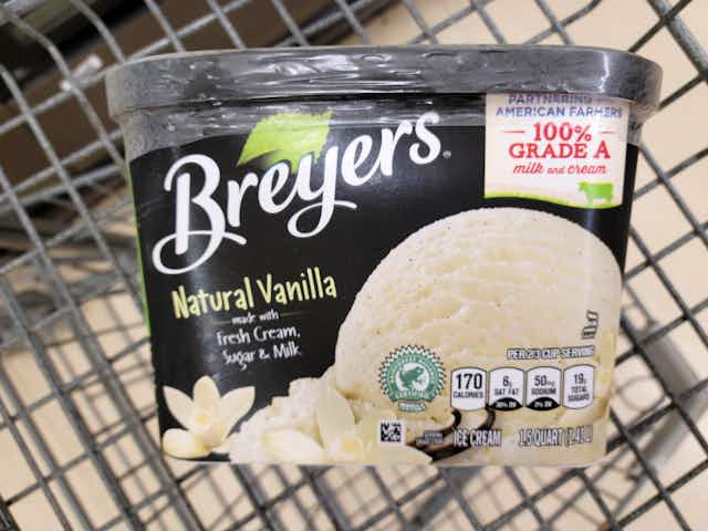 Breyers Ice Cream, Only $0.99 at Kroger card image