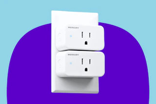 Stock image of the Merkury Smart Wi-Fi Plug