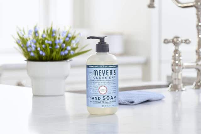 Stock Up on Mrs. Meyer's Hand Soap — Buy 4, Get $5 Amazon Credit card image
