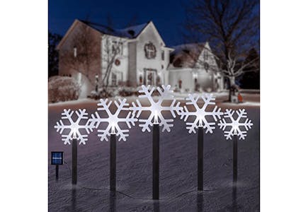Snowflake Solar Pathway Lights