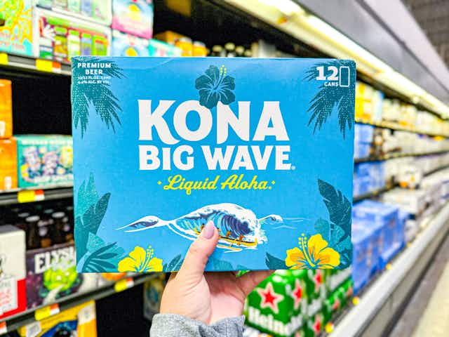Kona Beer 12-Pack at Walmart, Just $6 After Ibotta Rebate (Reg. $19) card image