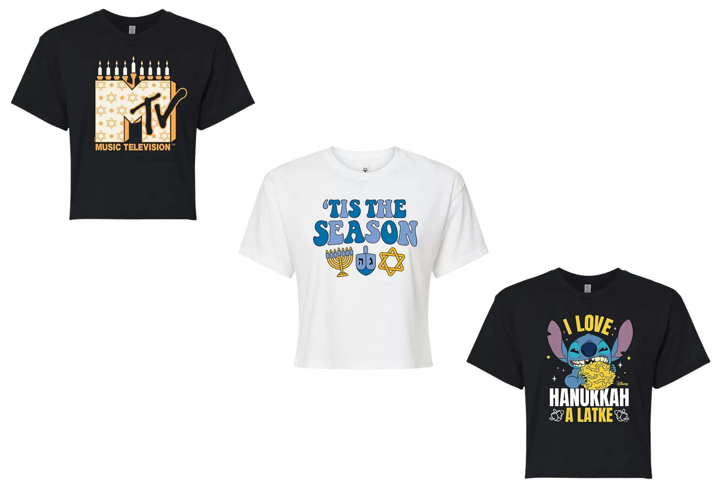 Hanukkah Adult Cropped T-shirt