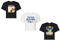 Hanukkah Adult Cropped T-shirt
