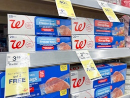 walgreens food storage bags on shelf