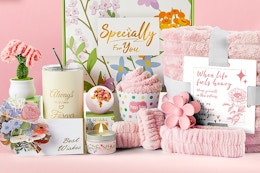 a gift basket on a table