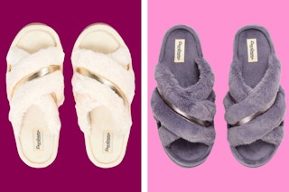 2 pairs of Dearfoams Metallic Slippers for women