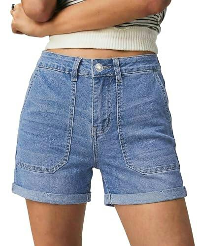 luvamia Women's Jean Shorts