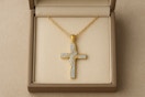 Natural Diamond Cross Necklace