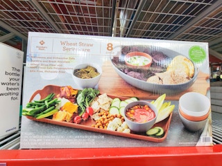 box of an 8 piece serveware set