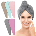 Hair Towel Wrap 5-Pack