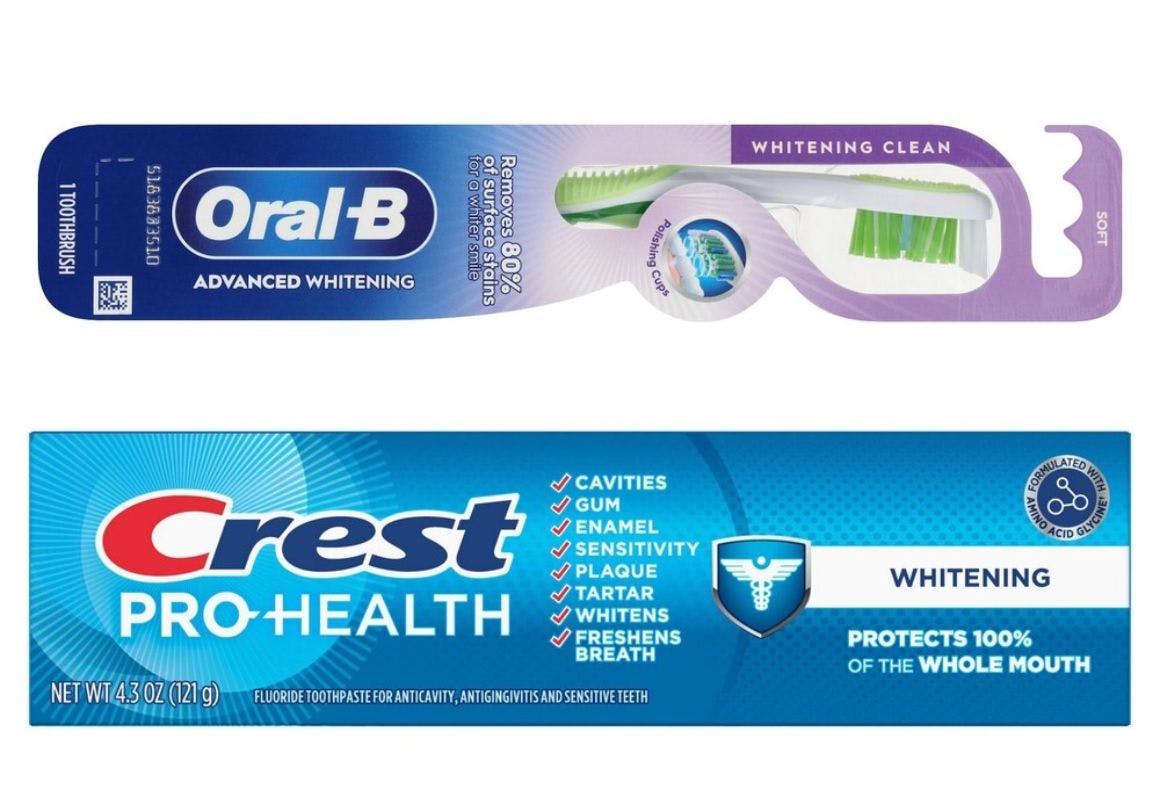 1 Crest + 1 Oral-B