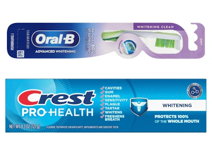 1 Crest + 1 Oral-B