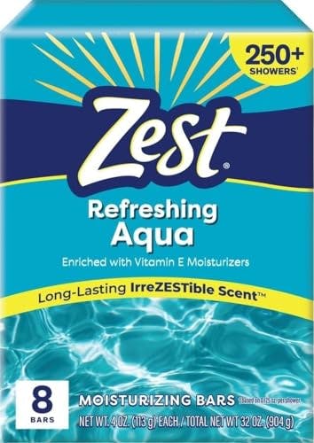 Zest Bath Soap 8-Pack