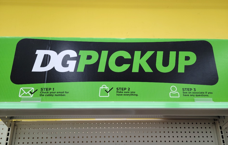 dollar general pickup sign