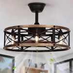 Farmhouse Fandelier Ceiling Fan