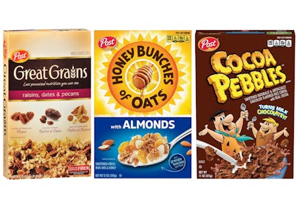 3 Post Cereal Boxes