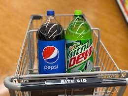 Get 8 Free Pepsi or MTN Dew Soda 2-Liters at Rite Aid card image