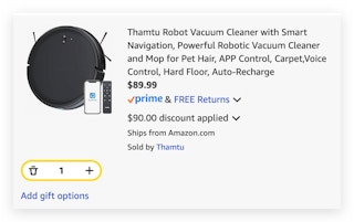 Thamtu Robot Vacuum Cleaner with Smart Navigation