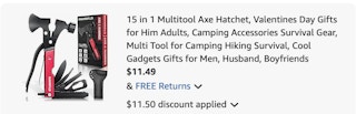 hatchet Amazon receipt