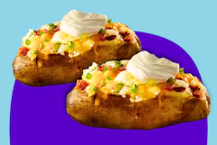 loaded baked potatoes